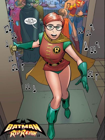 And who also dresses like Robin at parties.
