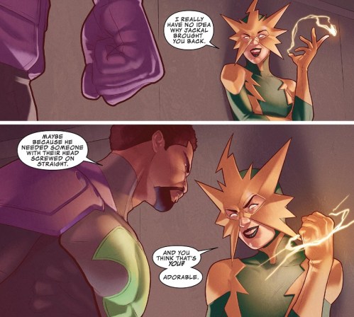 He's already got sparks flying! Pun intended. 