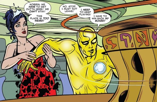 Yes, he was turned gold at the casino